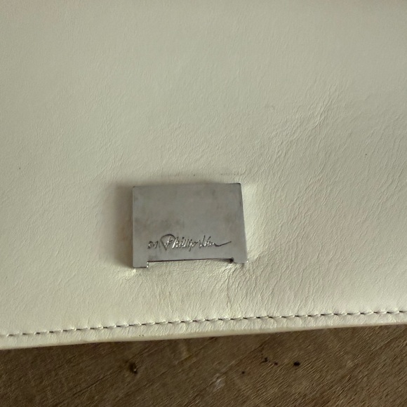 3.1 Phillip Lim Cream Leather Crossbody Bag w/ Silver Chain - Picture 7 of 7